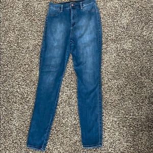 Fashion Nova Blue Denim High Wasted Skinny Jeans